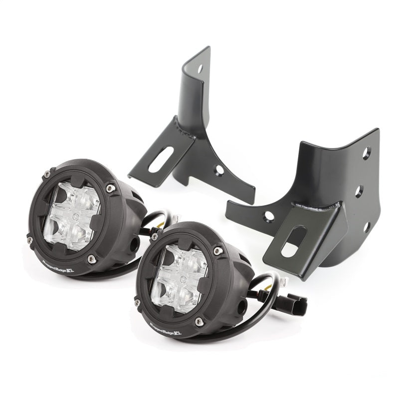 Load image into Gallery viewer, Rugged Ridge 97-06 Jeep Wrangler TJ Round Cube Windshield LED Kit w/ Brackets
