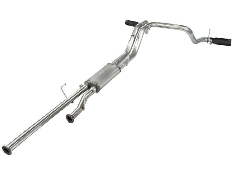 Load image into Gallery viewer, aFe MACHForce XP 2-1/2in to 3in 409 SS Cat-Back Exhaust w/ Black Tips 10-17 Toyota Tundra V8 5.7L
