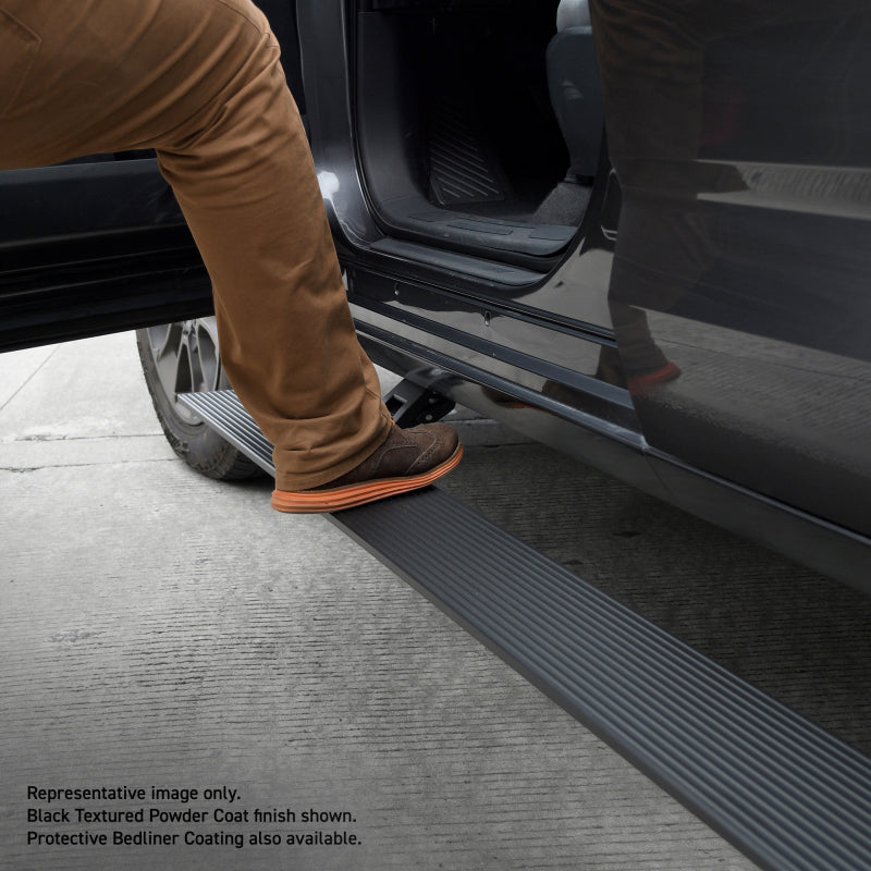 Load image into Gallery viewer, RealTruck 22-24 Toyota Tundra Crew Cab VoltStep Electric Running Board Kit - Bedliner Coating
