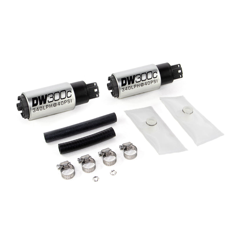 Load image into Gallery viewer, DeatschWerks 340lph DW300C Compact Fuel Pump w/ 99-04 Ford Lightning Set Up Kit (w/o Mounting Clips)
