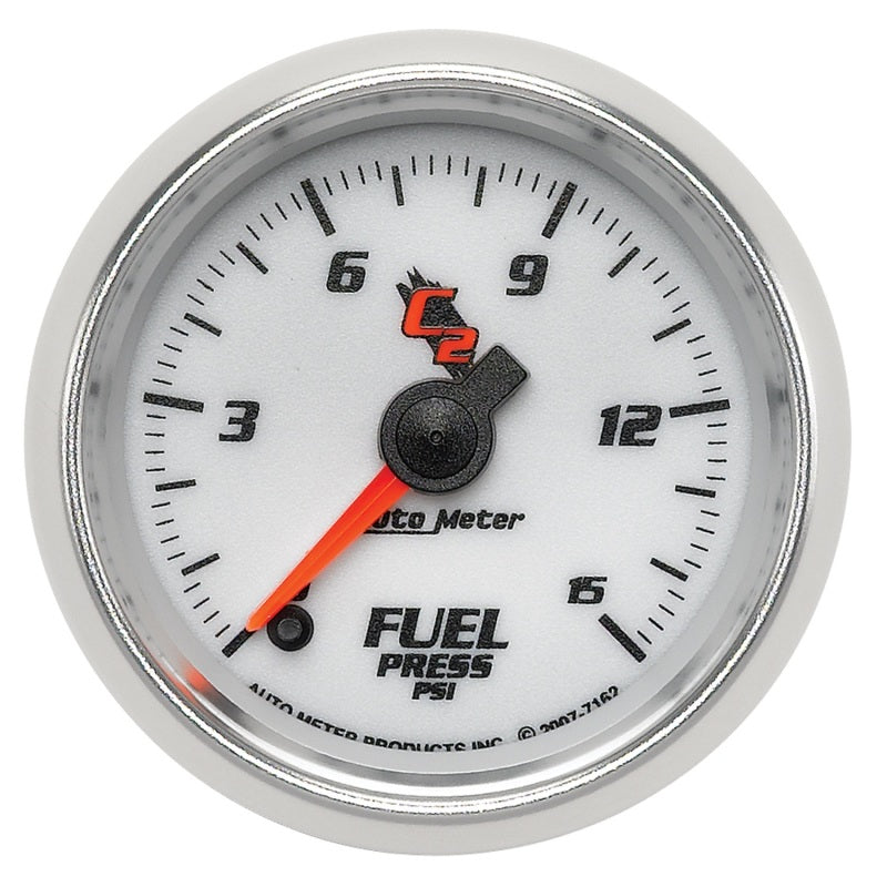 Load image into Gallery viewer, AutoMeter Gauge Fuel Pressure 2-1/16in. 15PSI Digital Stepper Motor C2

