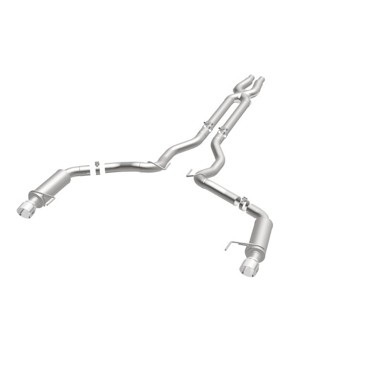 Load image into Gallery viewer, MagnaFlow Cat Back, SS, 3in, Competition, Dual Split Polished 4.5in Tips 2015 Ford Mustang GT V8 5.0
