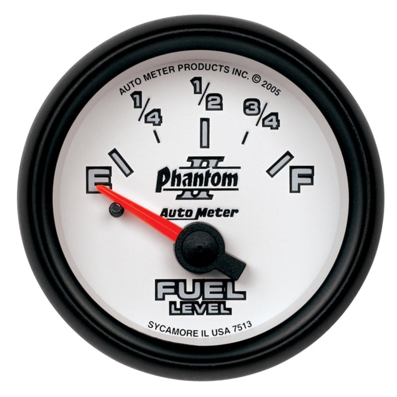 Load image into Gallery viewer, Autometer Phantom 2-1/16in 0-90 OHM Fuel Level Gauge
