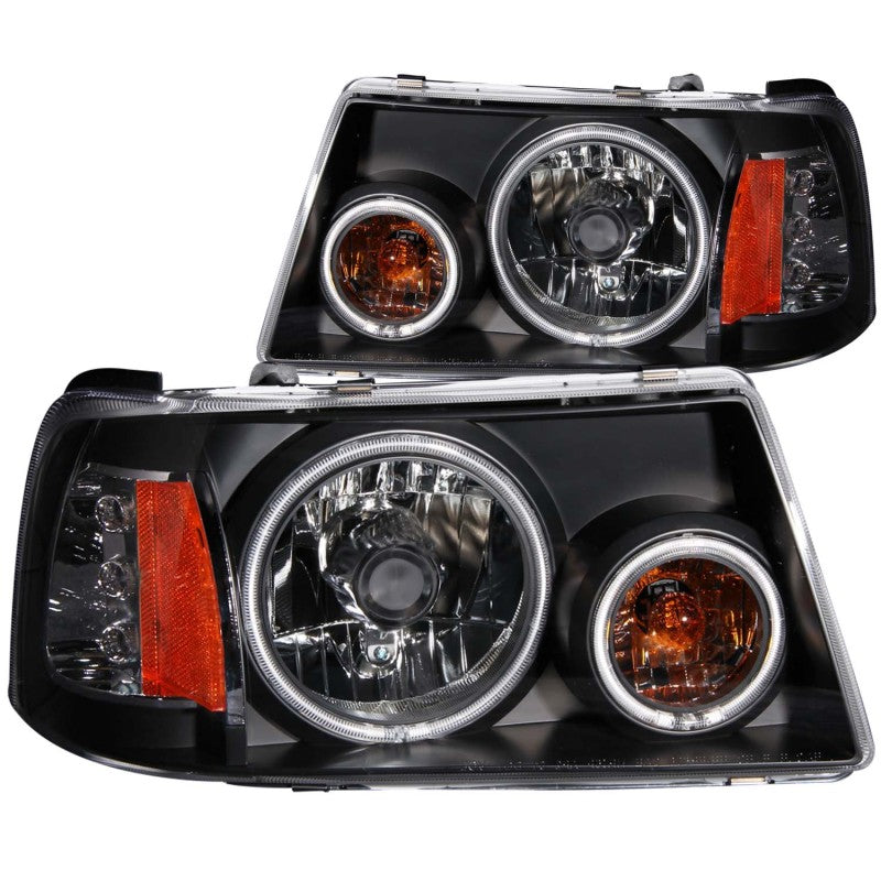 Load image into Gallery viewer, ANZO 2001-2011 Ford Ranger Projector Headlights w/ Halo Black (CCFL) 1 pc
