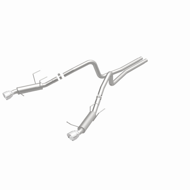 Load image into Gallery viewer, Magnaflow 2014 Ford Mustang V6 3.7L Comp Series Dual Split Rear Polished Stainless C/B Perf Exhaust
