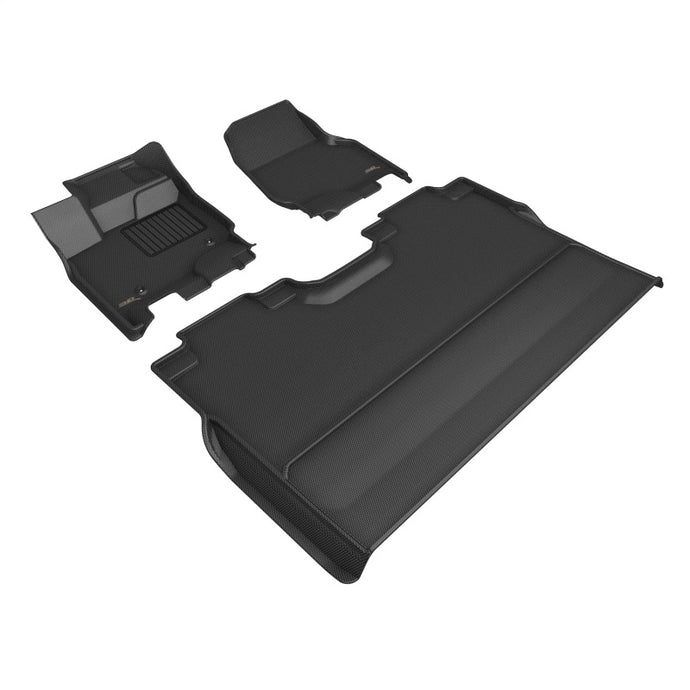 3D MAXpider 22-23 Ford F-150 Supercrew Kagu Floor Mat- Black R1 R2
