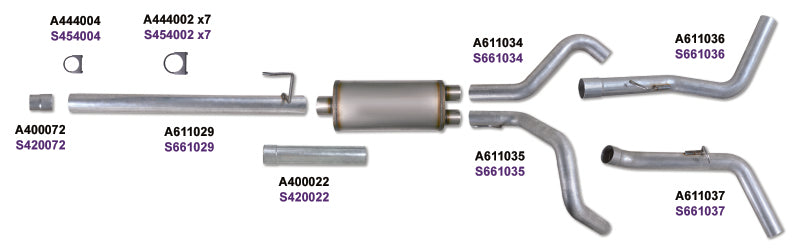 Load image into Gallery viewer, Diamond Eye KIT 3in Catback DUAL GAS AL FORD 5.4L F150 04-08
