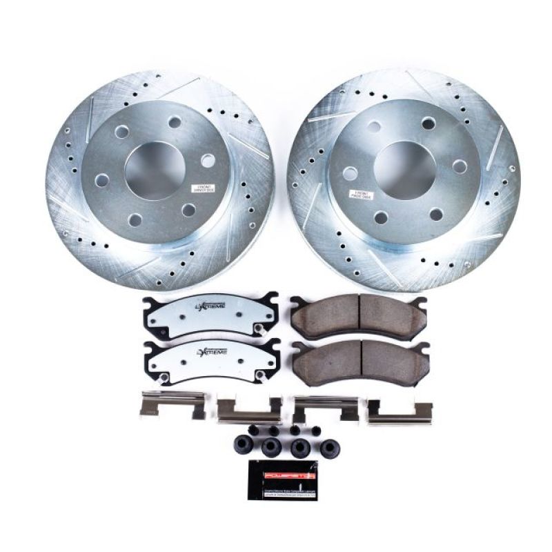 Load image into Gallery viewer, Power Stop 02-06 Cadillac Escalade Front Z36 Truck &amp; Tow Brake Kit
