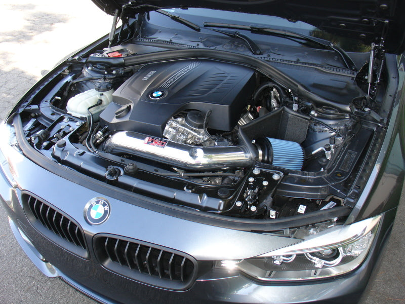 Load image into Gallery viewer, Injen 12-13 BMW 335i (N55) 3.0L L6 (turbo) AUTO TRANS ONLY Wrinkle Black Short Ram Intake w/ MR Tech
