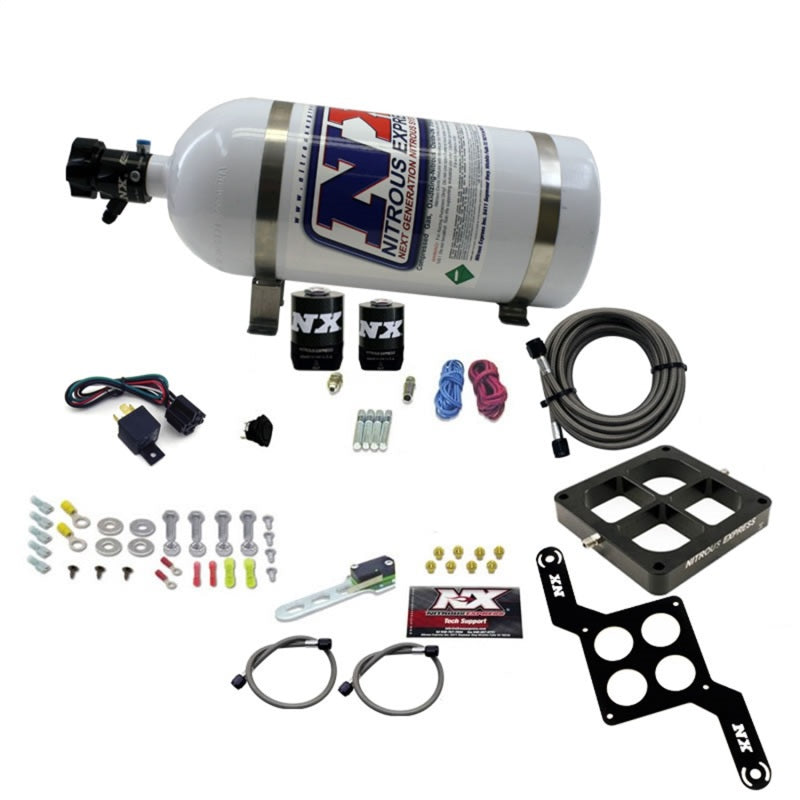 Load image into Gallery viewer, Nitrous Express Dominator Single Entry Billet Crossbar RNC Nitrous Kit (250-750HP) w/10lb Bottle
