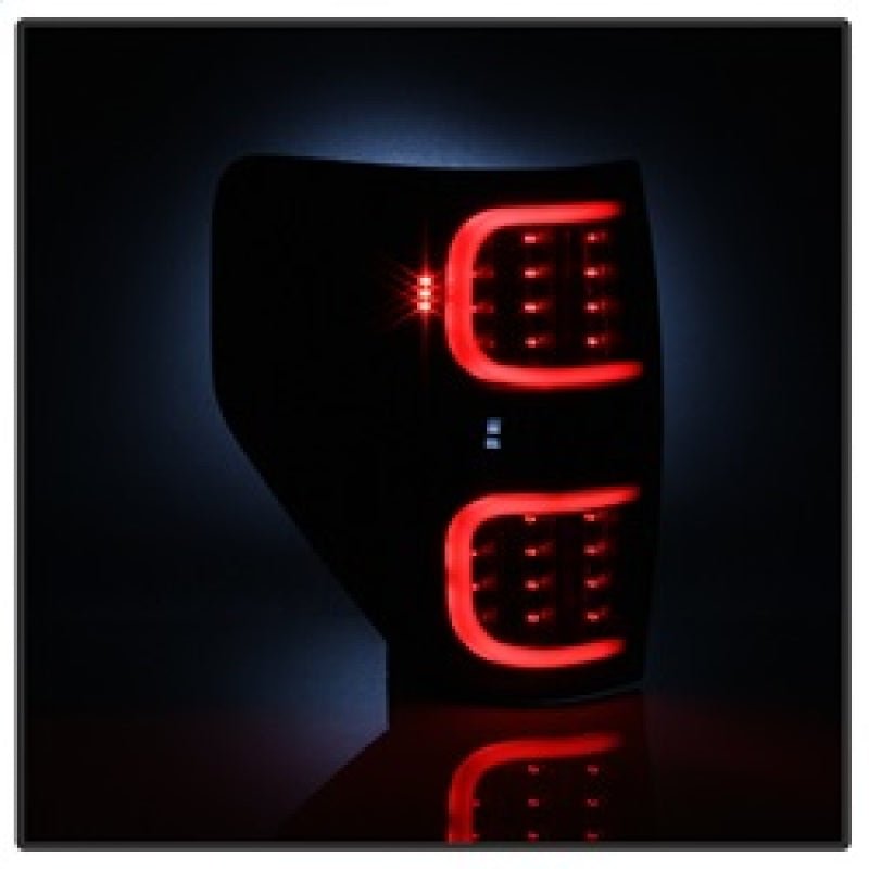 Load image into Gallery viewer, xTune Ford F150 09-14 LED Tail Lights - Black ALT-ON-FF15009-LBLED-BK
