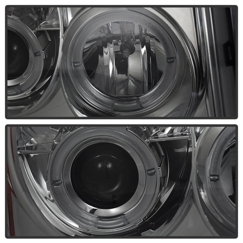 Load image into Gallery viewer, Spyder Jeep Grand Cherokee 05-07 Projector Headlights LED Halo LED Smke PRO-YD-JGC05-HL-SMC
