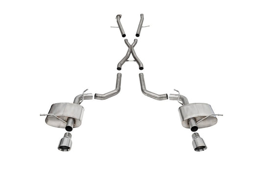 Corsa 2021-2025 Dodge Durango SRT Hellcat Cat-Back 2.75in Dual Rear Exit Xtreme 4.5in Polished Tips