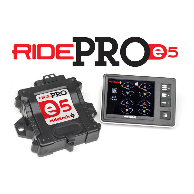 Load image into Gallery viewer, Ridetech RidePro E5 Air Ride Suspension Control System 3 Gallon Single Compressor 1/4in Valves
