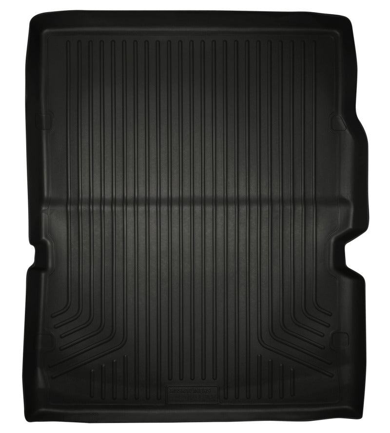 Load image into Gallery viewer, Husky Liners 11-22 Dodge Durango WeatherBeater (Over Folded 3rd Row) Black Rear Cargo Liner
