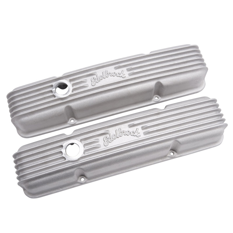 Load image into Gallery viewer, Edelbrock Valve Cover Classic Series Chevrolet 1959-1986 262-400 CI V8 w/ Breather Holes Satin
