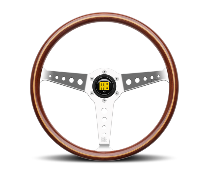 Momo California Wood Steering Wheel 360 mm - Mahogany Wood/Pol Spokes