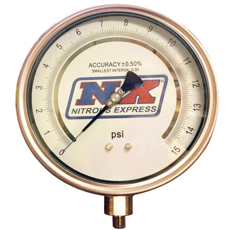 Load image into Gallery viewer, Nitrous Express 6 Certified Pressure Gauge Only (Gauge From P/N 15529)
