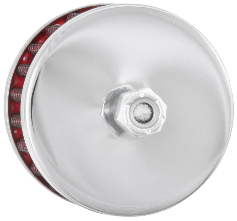 Load image into Gallery viewer, K&amp;N Steel Base Crankcase Vent Filter 3/8in OD Tube  2in OD 1-1/2in Height
