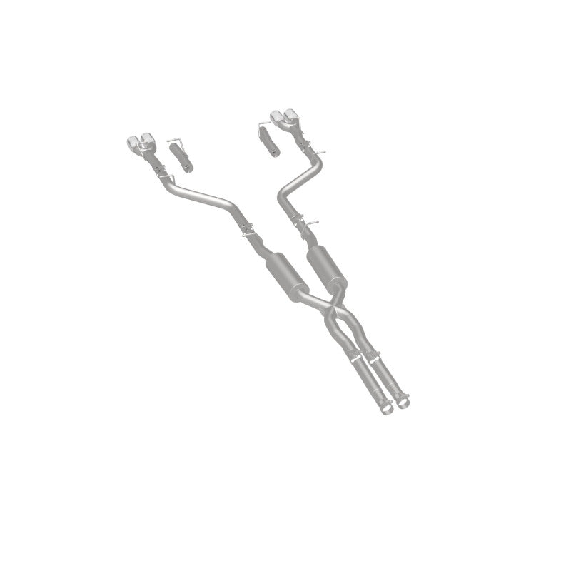 Load image into Gallery viewer, MagnaFlow Cat-Back, SS, 2.5in, Quad Split Rear 3.5in Tip 2015 Dodge Challenger 3.6L V6
