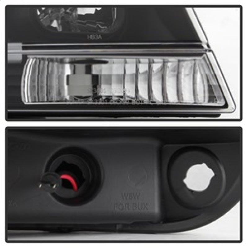 Load image into Gallery viewer, Spyder 99-04 Jeep Grand Cherokee Projector Headlights - Light Bar DRL LED - Black
