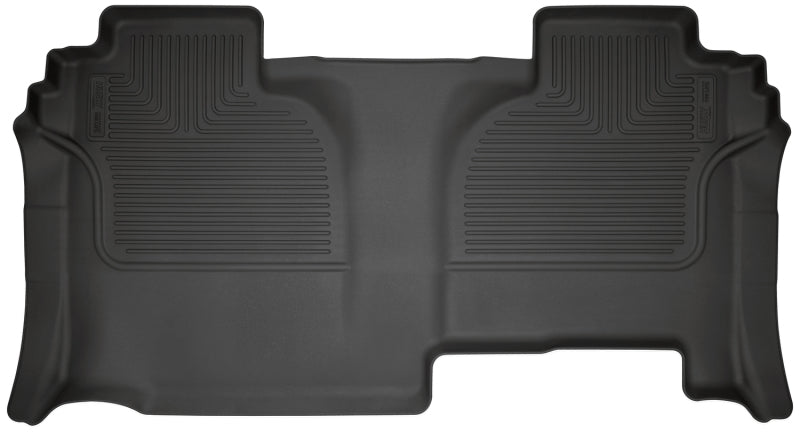 Load image into Gallery viewer, Husky Liners 20-24 Chevrolet Silverado 2500/3500HD DC WeatherBeater 2nd Seat Black Floor Liners
