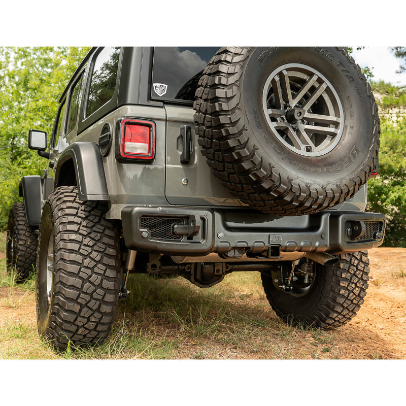 Load image into Gallery viewer, Rugged Ridge Spartacus Rear Bumper Black 18-20 Jeep Wrangler JL

