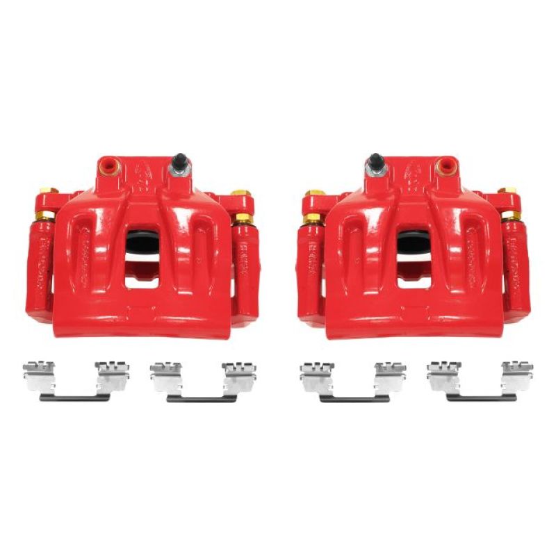 Load image into Gallery viewer, Power Stop 12-17 Chrysler 300 Front Red Calipers w/Brackets - Pair
