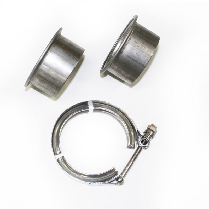 Load image into Gallery viewer, JBA 2.5in Stainless Steel V-Band Clamp &amp; Flanges
