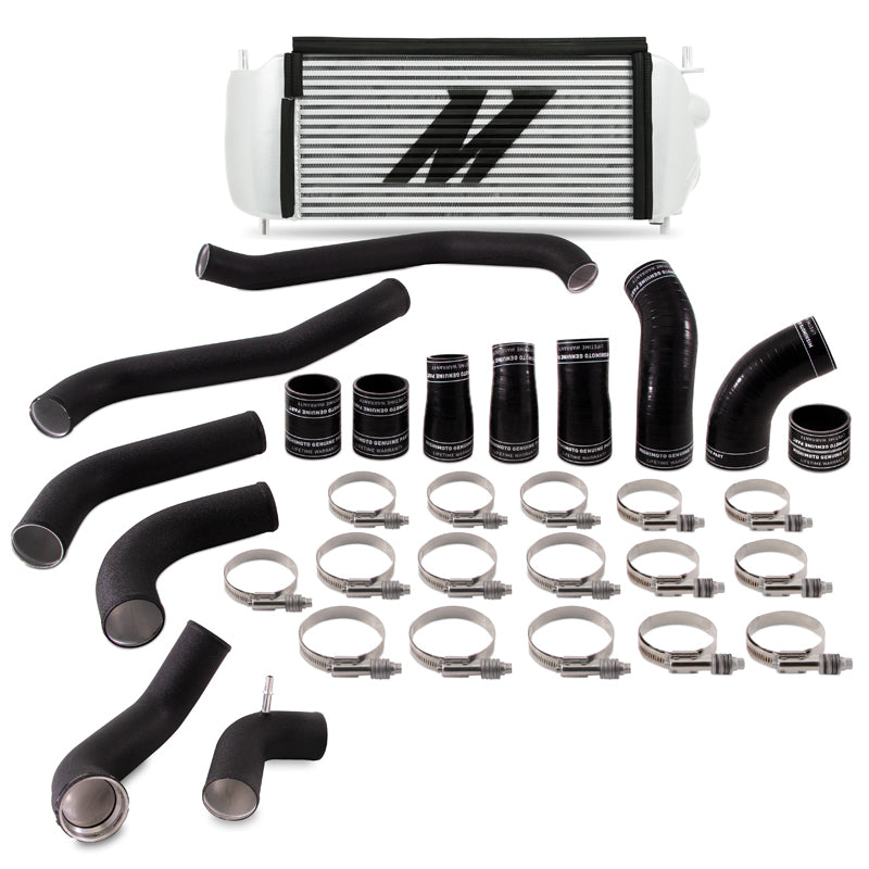 Load image into Gallery viewer, Mishimoto 2017+ Ford F150 3.5L EcoBoost Performance Intercooler Kit - Silver Cooler Black Pipes
