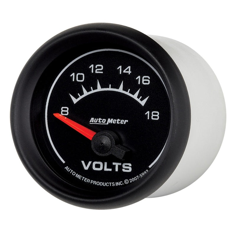 Load image into Gallery viewer, Autometer Euro-Style 2-1/16in 8-18V Short Sweep Electronic Voltmeter Gauge
