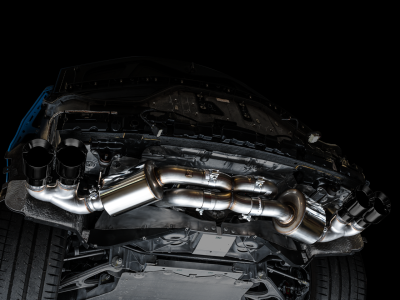 Load image into Gallery viewer, AWE Tuning 2020 Chevrolet Corvette (C8) Touring Edition Exhaust - Quad Diamond Black Tips
