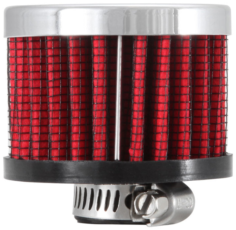 Load image into Gallery viewer, K&amp;N Clamp On Rubber Base Crankcase Vent Filter 0.375in Flange ID x 2in OD x 1.5in Height
