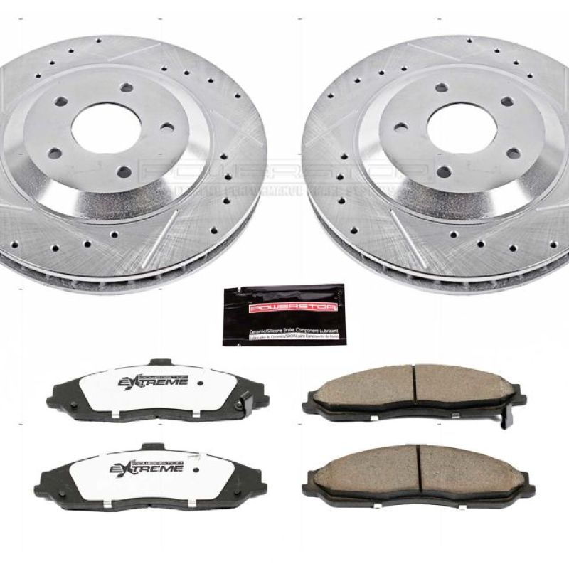Load image into Gallery viewer, Power Stop 2004 Cadillac XLR Front Z26 Street Warrior Brake Kit
