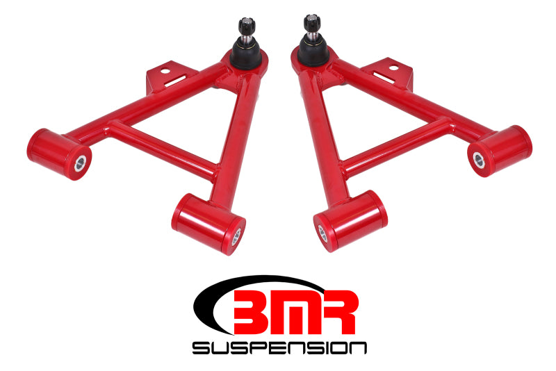 Load image into Gallery viewer, BMR 79-93 Fox Mustang Lower Non-Adj. A-Arms (Coilover Only) w/ STD. Ball Joint (Poly) - Red
