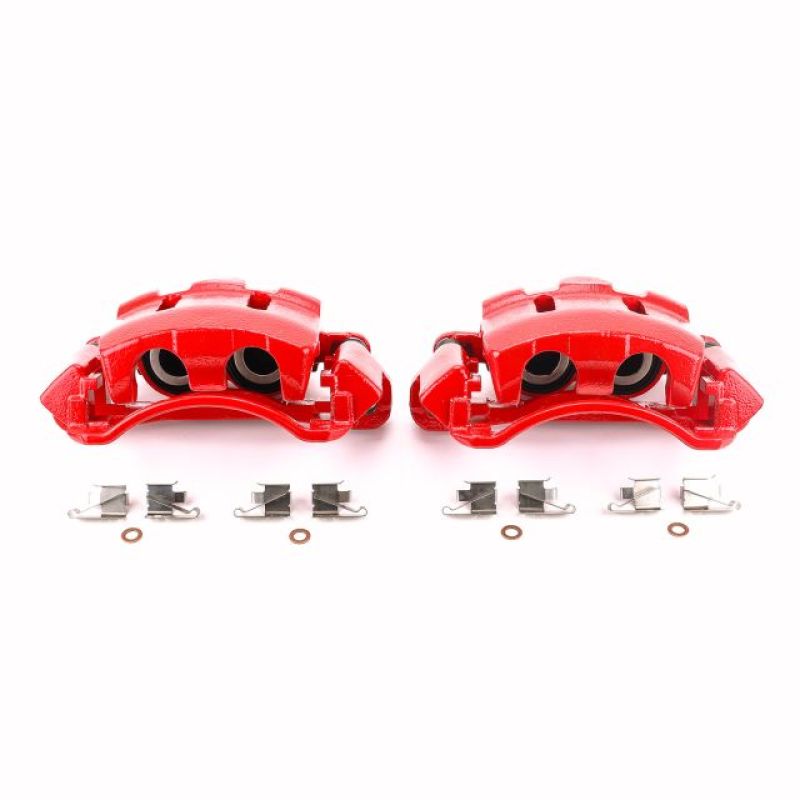 Load image into Gallery viewer, Power Stop 00-05 Ford Excursion Front Red Calipers w/Brackets - Pair
