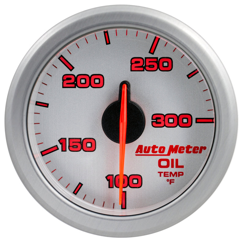 Load image into Gallery viewer, Autometer Airdrive 2-1/6in Oil Temp Gauge 100-300 Degrees F - Silver
