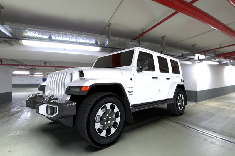 Load image into Gallery viewer, Rally Armor 18-22 Jeep JL Wrangler Black UR Mud Flap w/ Red Logo
