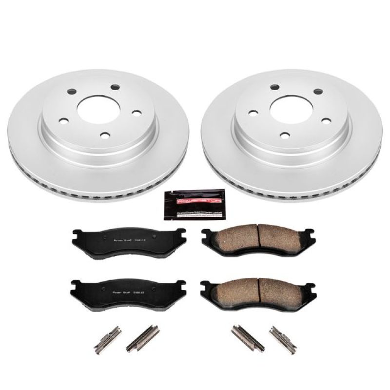 Load image into Gallery viewer, Power Stop 03-05 Dodge Ram 1500 Front Z17 Evolution Geomet Coated Brake Kit
