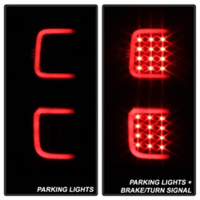 Load image into Gallery viewer, xTune Ford F150 09-14 LED Tail Lights - Black ALT-ON-FF15009-LBLED-BK
