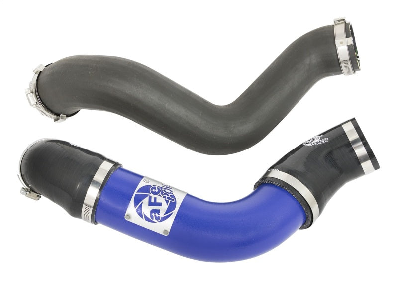 Load image into Gallery viewer, aFe Bladerunner Intercoolers Tube - Blue Hot/Cold Side 15-16 Ford Mustang EcoBoost L4-2.3L (t)
