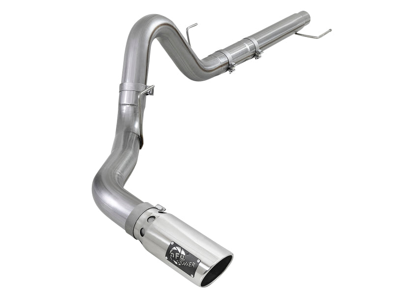 Load image into Gallery viewer, aFe Large Bore-HD 4in 409 SS DPF-Back Exh 18-19 Ford F-150 V6-3.0L (td) w/ Polished Tip
