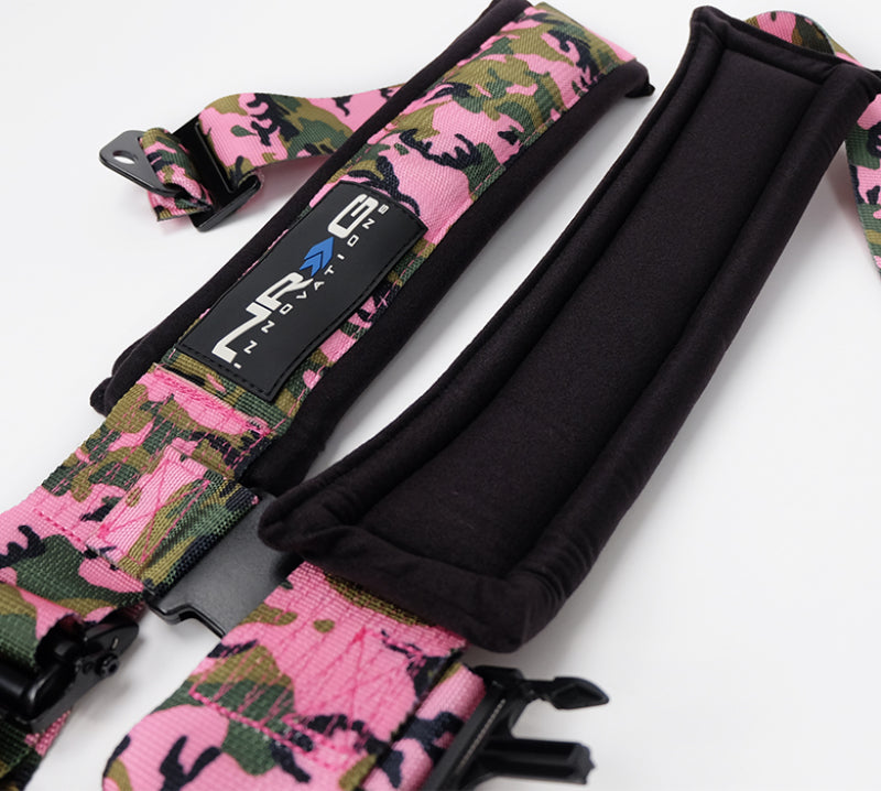 Load image into Gallery viewer, NRG SFI 16.1 5pt 3in. Seat Belt Harness/ Latch Link - Pink Camo
