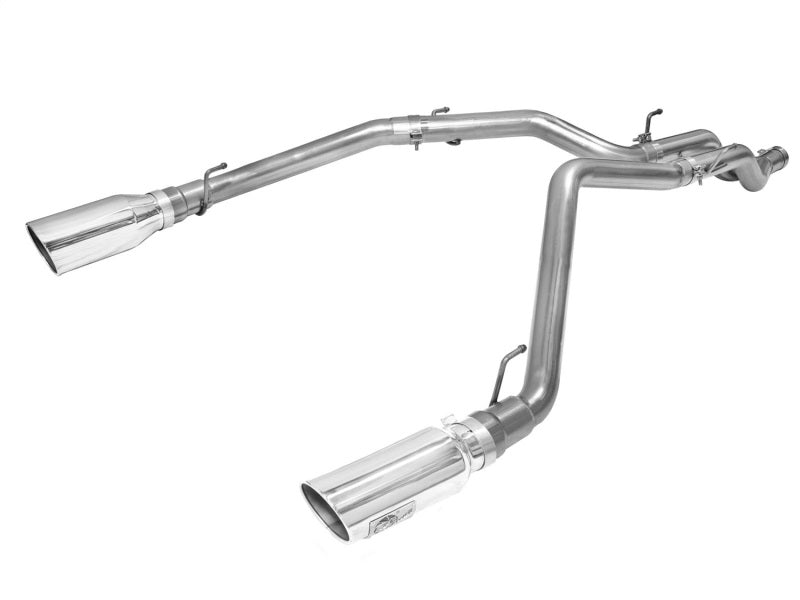 Load image into Gallery viewer, aFe MACHForce XP DPF-Back Exhaust 3in SS w/ 5in Polished Tips 2014 Dodge Ram 1500 V6 3.0L EcoDiesel
