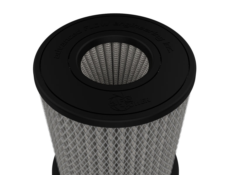 Load image into Gallery viewer, aFe MagnumFLOW Pro DRY S Universal Air Filter 4in F x 6.5n B x 6.5in T (Inv) x 8in H
