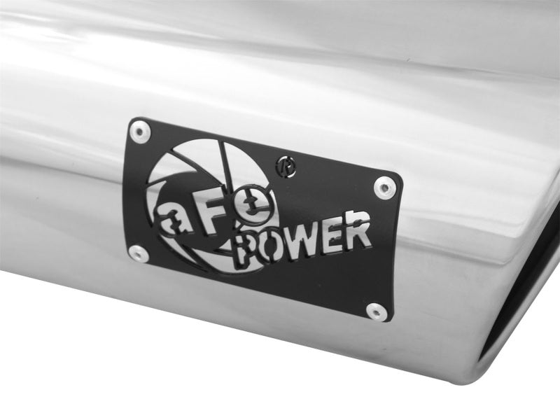 Load image into Gallery viewer, aFe Diesel Exhaust Tip Bolt On Polished 5in Inlet x 6in Outlet x 12in Long
