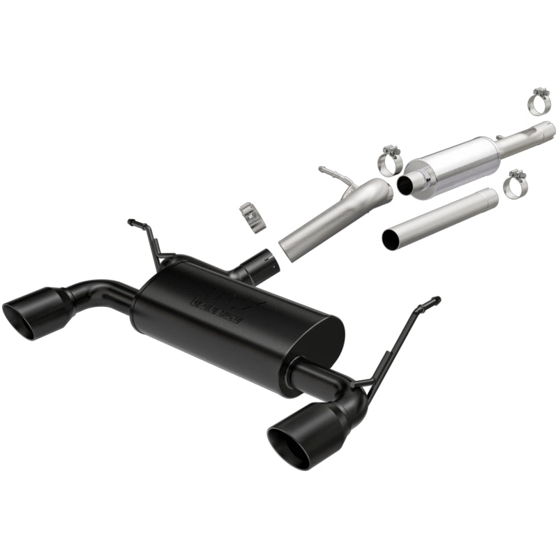 Load image into Gallery viewer, MagnaFlow Cat-Back 12-16 Jeep Wrangler GT 3.6L V6 Black Tips
