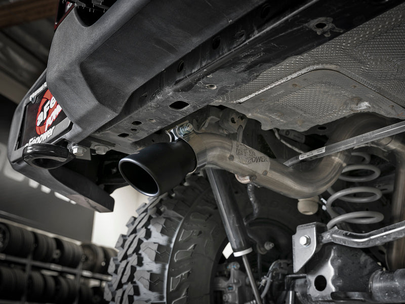 Load image into Gallery viewer, aFe MACH Force-Xp Axle-Back Hi-Tuck Exhaust System w/Black Tip 18-19 Jeep Wrangler (JL) V6 3.6L
