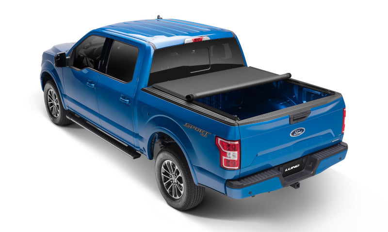 Load image into Gallery viewer, Lund 04-18 Ford F-150 (6.5ft. Bed) Genesis Elite Roll Up Tonneau Cover - Black
