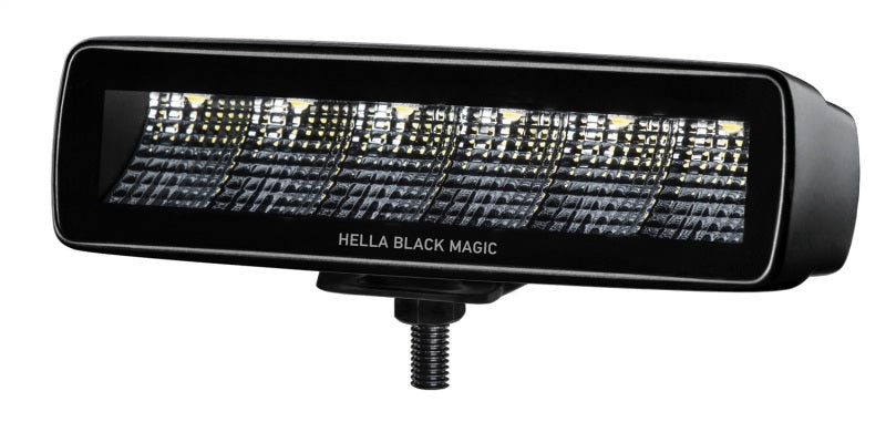 Load image into Gallery viewer, Hella Universal Black Magic 6 L.E.D. Mini Light Bar - Flood Beam

